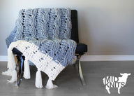 Reversible Cable Throw Blanket (2015022)