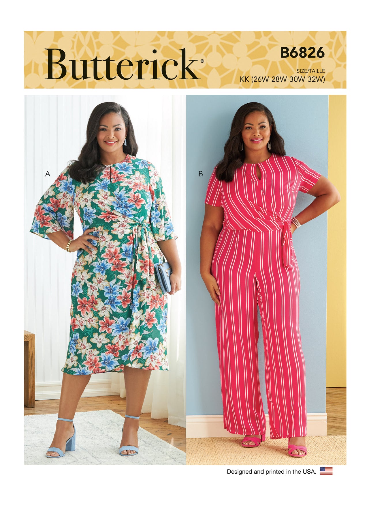 Butterick Women's Dress & Jumpsuit B6826 - Sewing Pattern