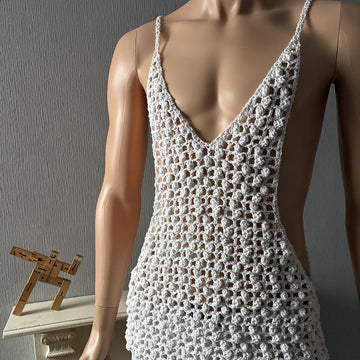 Popcorn Mesh Muscle Shirt