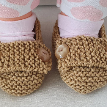 Nadia - Baby shoes with buttoned strap