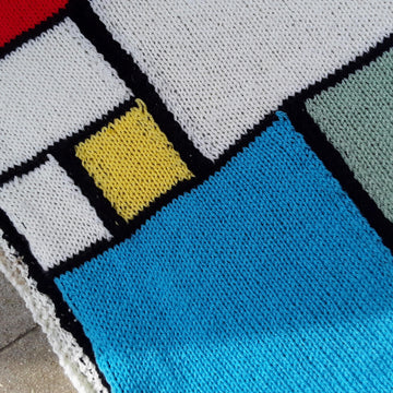 Mondrian style 2 knit