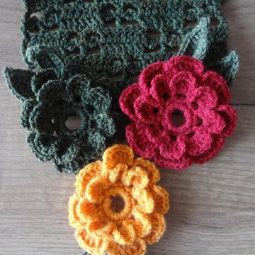 Cottage Rose Patchwork Scarf
