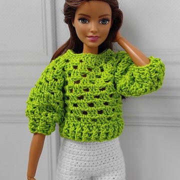 Pink sweater for dolls