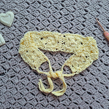 Crochet Buttercup Flower Headband/Hairband Pattern