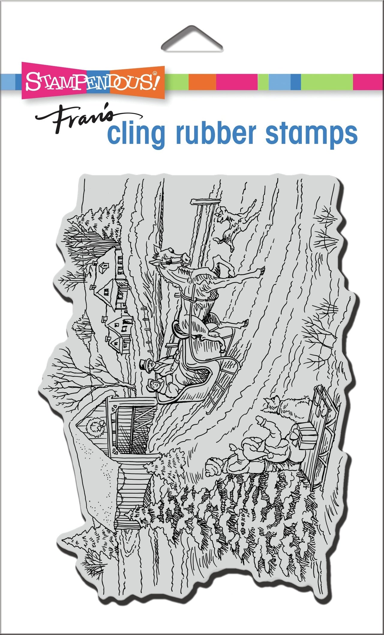 Stampendous Cling Stamp - One Horse Sleigh