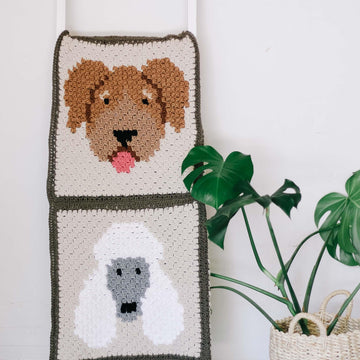 C2C Doodle Dog Blanket Square
