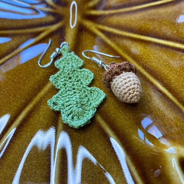 Acorn and Oak Leaf Earrings