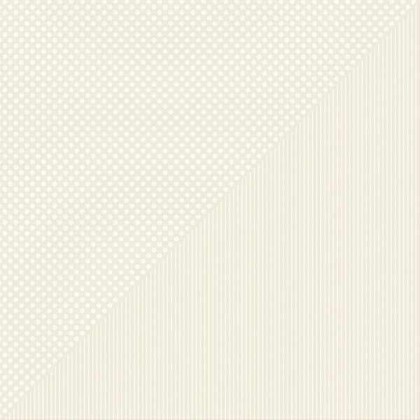 Authentique Paper Spectrum Dots/Stripes Double-Sided Cardstock 12"X12" 18/Pkg - Antique Lace
