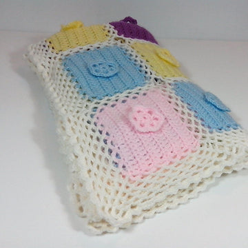 Squares Rainbow Blanket baby