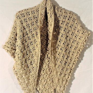 Embossed Flower Shawl