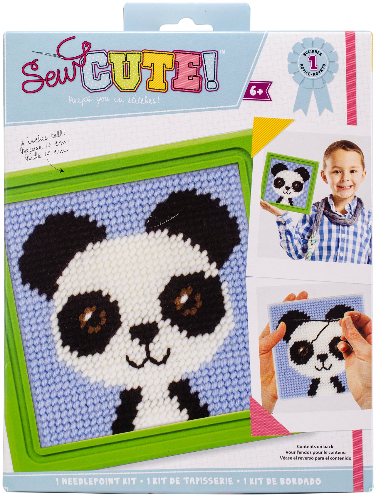 American Crafts Sew Cute! Needlepoint Kit - Paul Panda