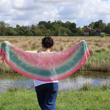 Scenic Route Crescent Shawl