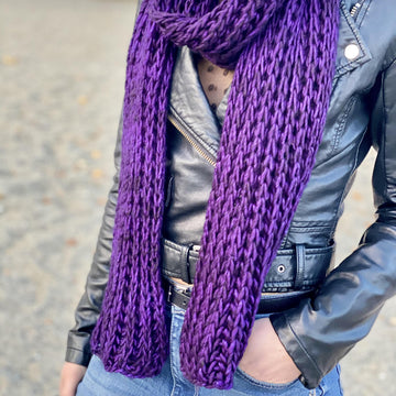 Easy/Beginner Scarf “For The Love of Brioche”