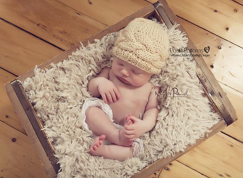 Horizontal Cable Beanie Hat 368