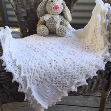Amanda Christening Baby Blanket