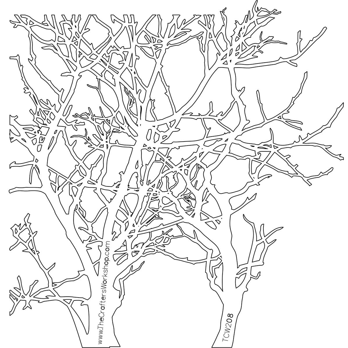 The Crafter's Workshop Crafter's Workshop Template 6"X6" - Branches