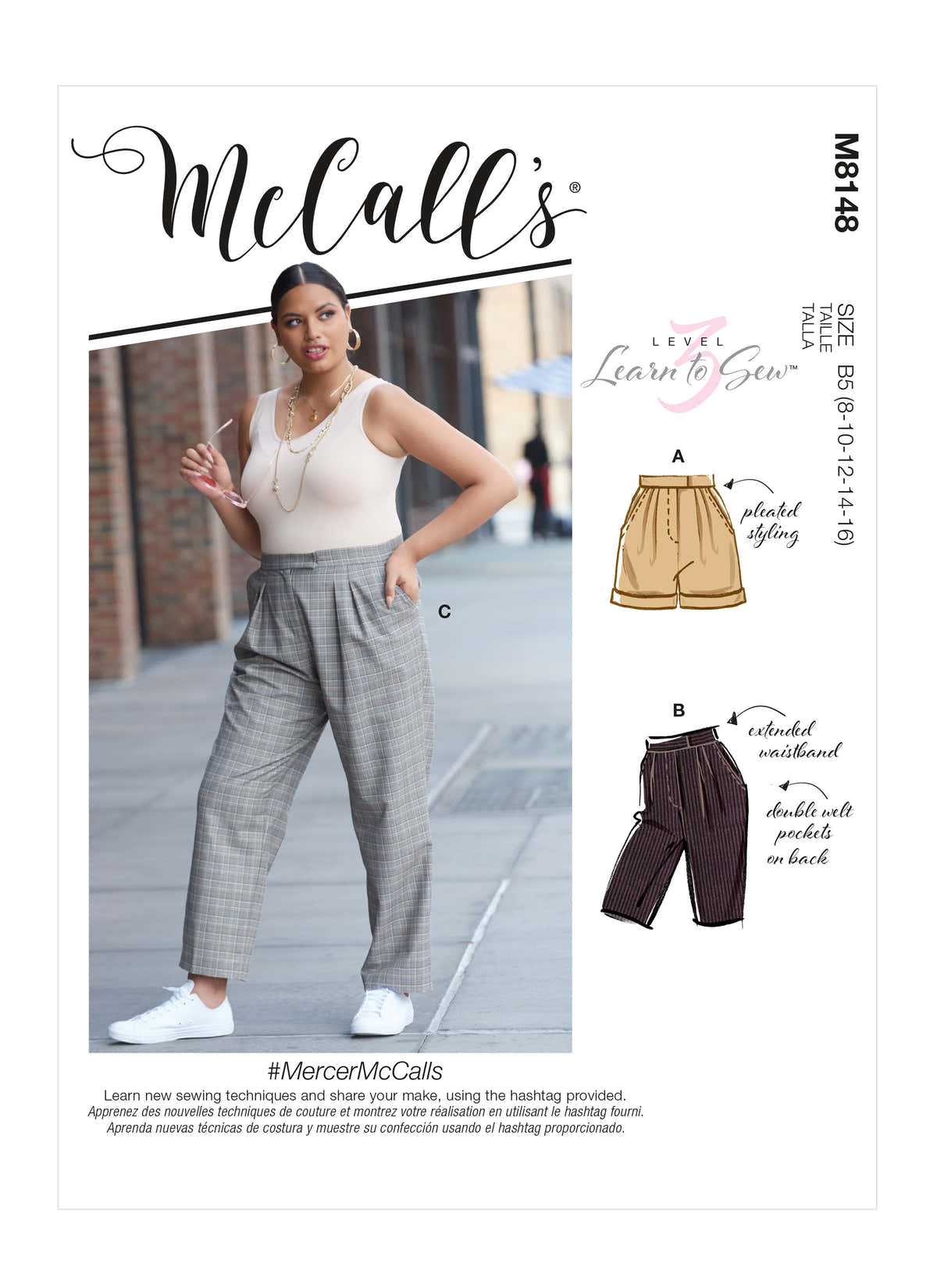 McCall's Misses' & Women's Pants M8148 - Sewing Pattern
