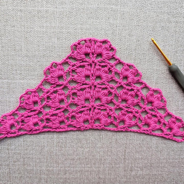 Triangle Crochet Shawl #46
