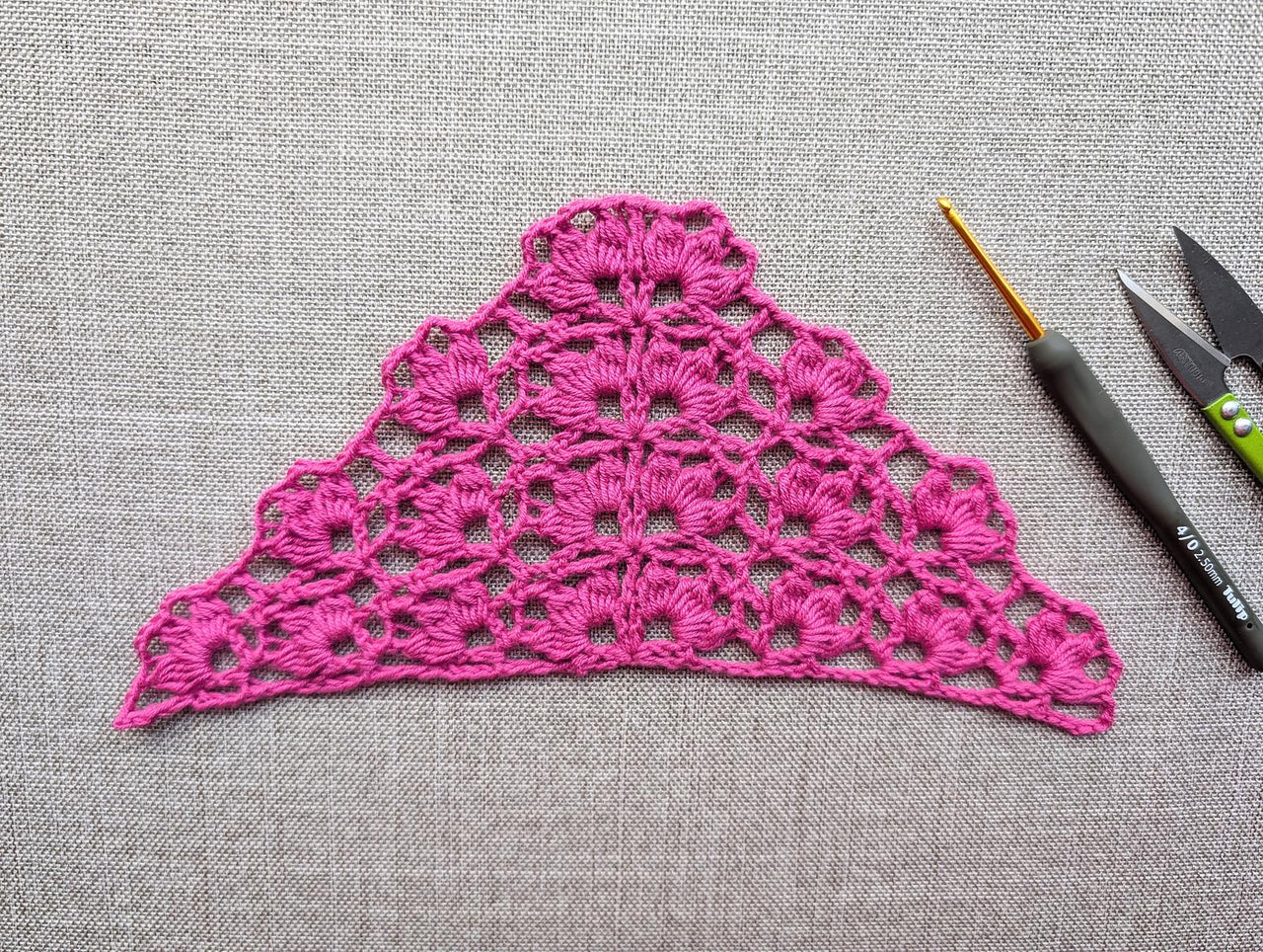Triangle Crochet Shawl #46