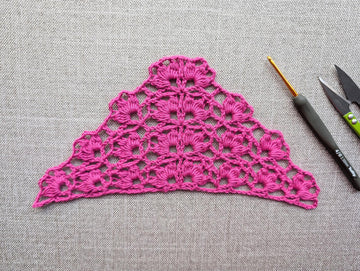 Triangle Crochet Shawl #46