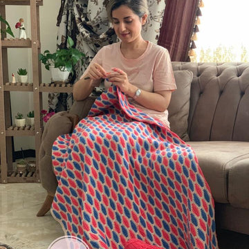 Mosaic Blanket crochet