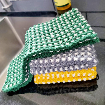 Bi-Colour Dish Cloth