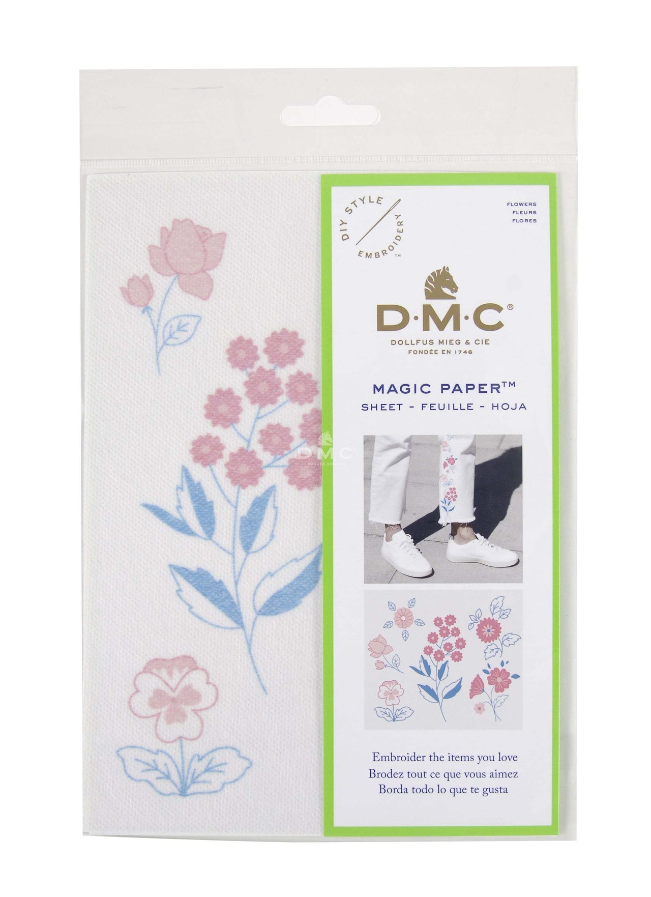DMC Flowers Magic Sheet A5 - 210 x 148mm