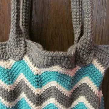 Chevron Book/Grocery Bag