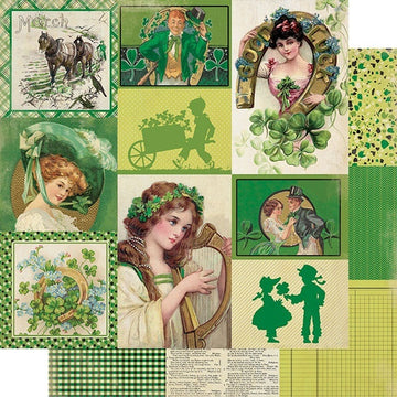 Authentique Paper Calendar Collection Double-Sided Cardstock 12"X12" 18/Pkg - March Images