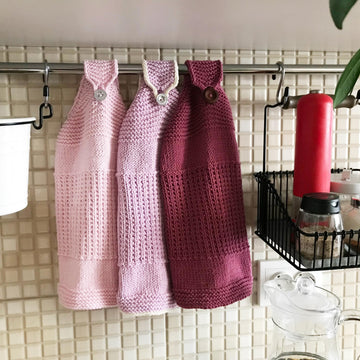 Knitted Hanging Kitchen Towel