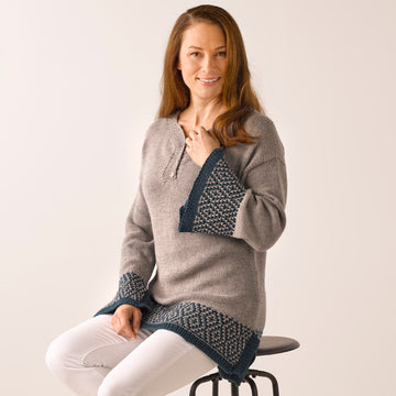 906 Iolite - Jumper Knitting Pattern for Women in Valley Yarns Northfield