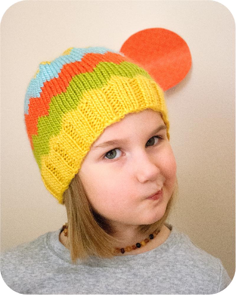The Citron Chevron Hat