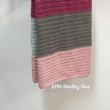 Modern Color Block Blanket Afghan