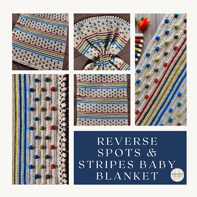 Reverse Spots & Stripes Blanket