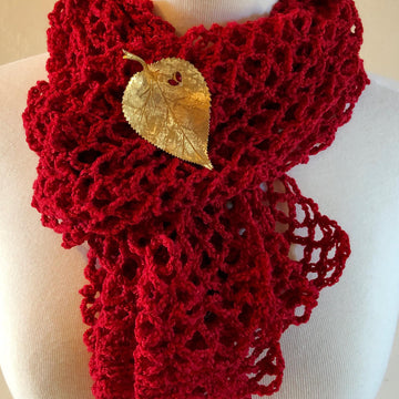 Beginners Lattice Crochet Scarf Pattern