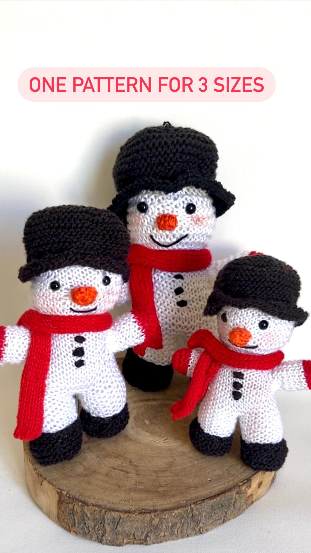 Snowman Knitting Pattern