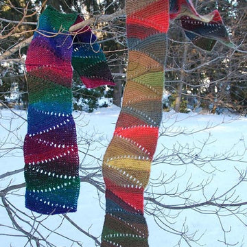 Zig Zag Eyelet Scarf