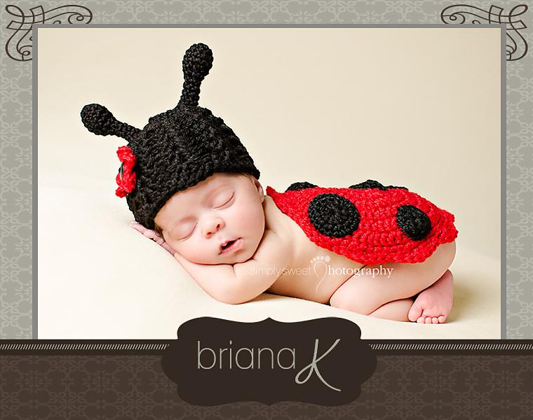 Newborn Ladybug Hat and Bottom Cover