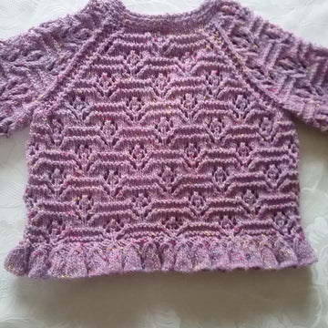 Frilled flower cardigan