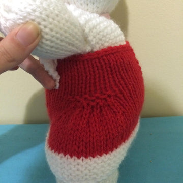 Cute Christmas Dress for Cuddly Bunny Pattern (Outfit Only)