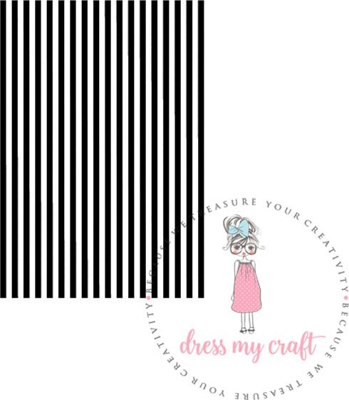 Dress My Craft Stencil A4 - Straight Lines