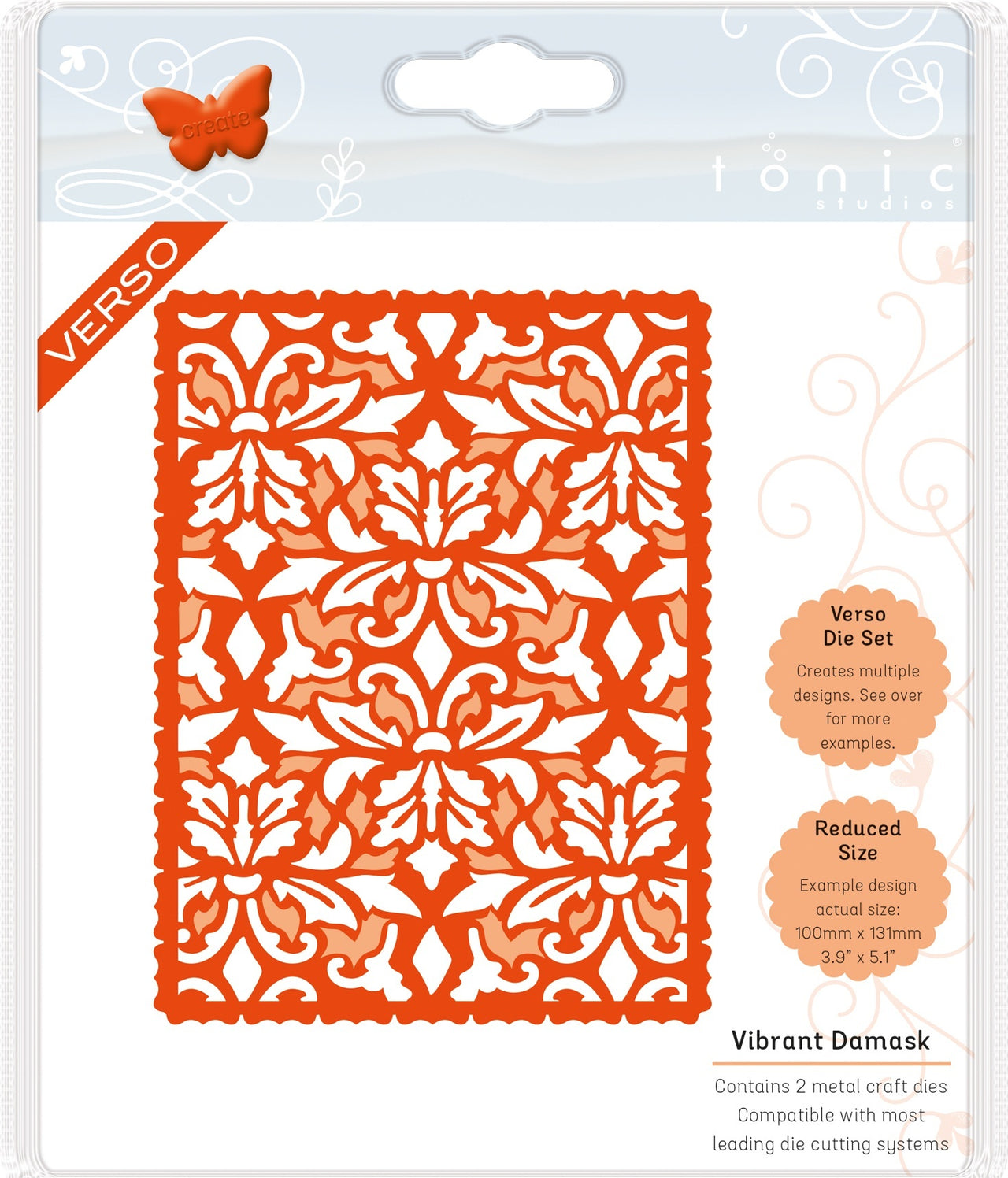 Tonic Studios Dies - Vibrant Damask