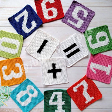 Numbers (0 till 9) and sing (+,-,=)