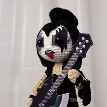 The Demon – Rock Doll Crochet Pattern + Printable Accessories (Fanart Inspired)