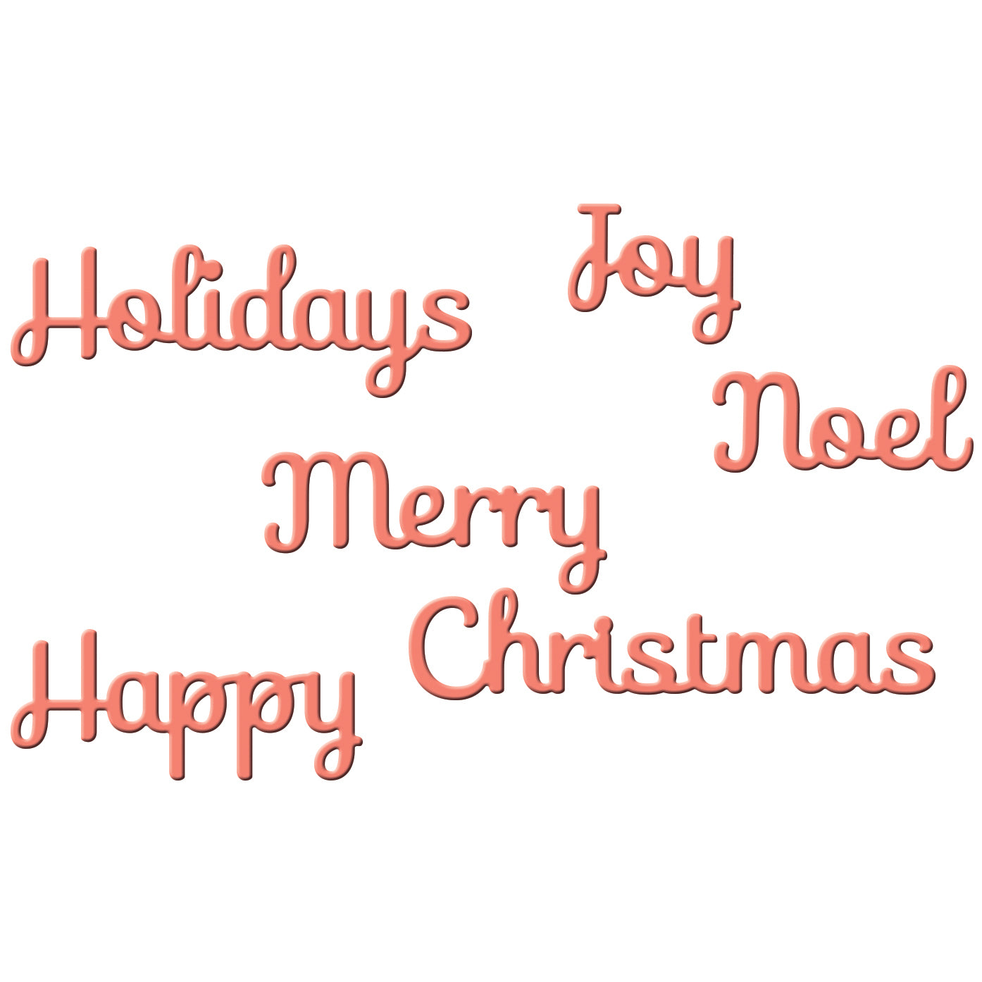 Spellbinders Shapeabilities Die D-Lites - Holiday Sentiments