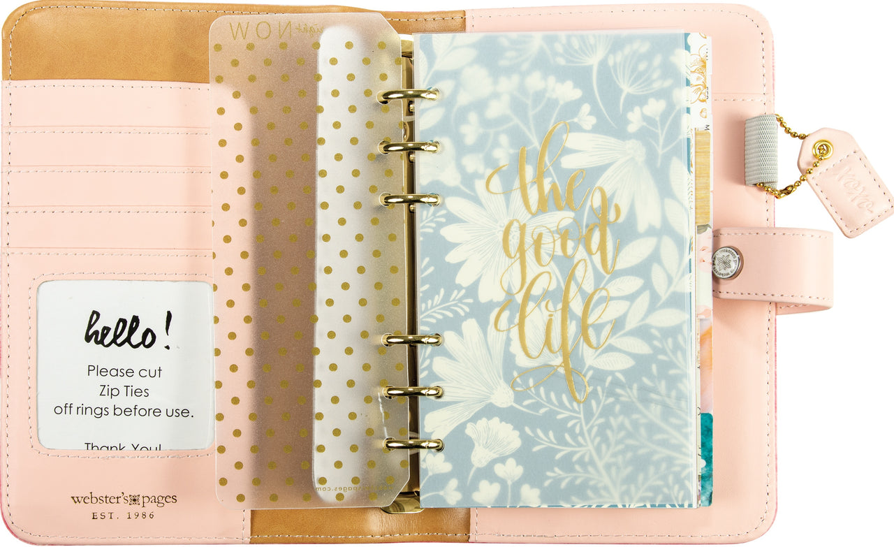 Webster's Pages Color Crush Faux Leather Personal Planner Kit 5.25"X8" - The Little Things