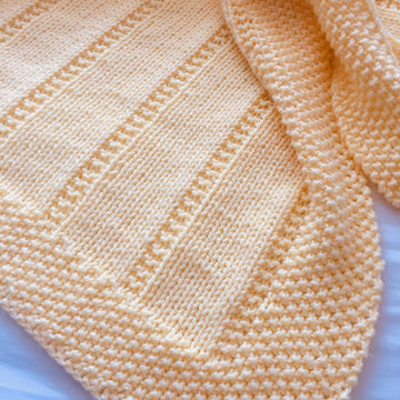 Easy Baby Blanket ~  Chunky, Aran or DK