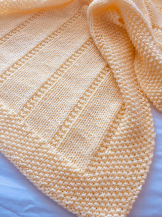 Easy Baby Blanket ~  Chunky, Aran or DK