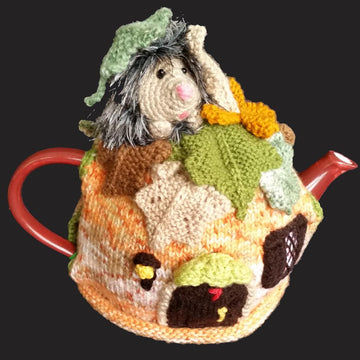 Hedgehog in Autumn Tea Cosy