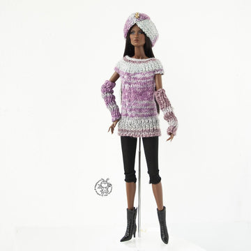 Sweater and turban for doll